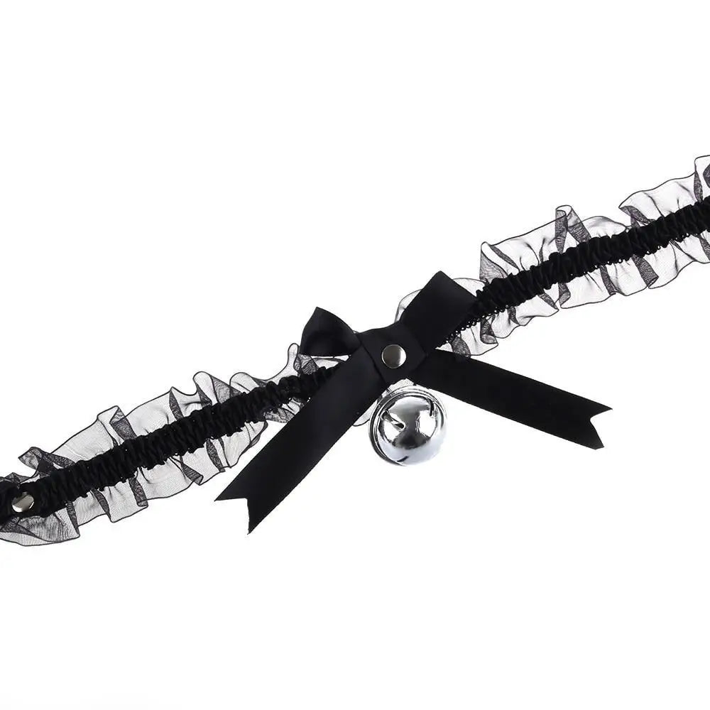 Traditional Kitten Bell Collar with Chiffon Ribbon and Jingly Bell - Cosparty