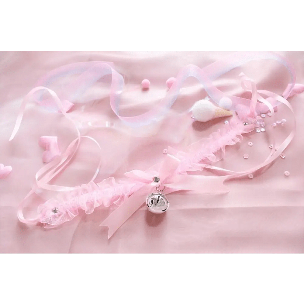 Traditional Kitten Bell Collar with Chiffon Ribbon and Jingly Bell - Cosparty