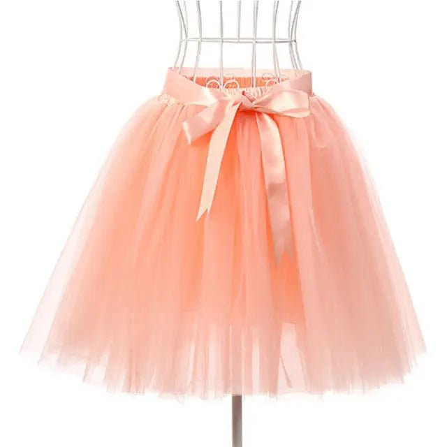 Traditional Tulle Tutu Skirts with Silk Ribbon in Various Colors - Cosparty