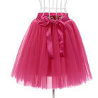 Traditional Tulle Tutu Skirts with Silk Ribbon in Various Colors - Cosparty