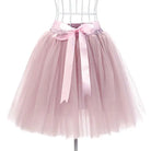 Traditional Tulle Tutu Skirts with Silk Ribbon in Various Colors - Dusty Pink - Skirts