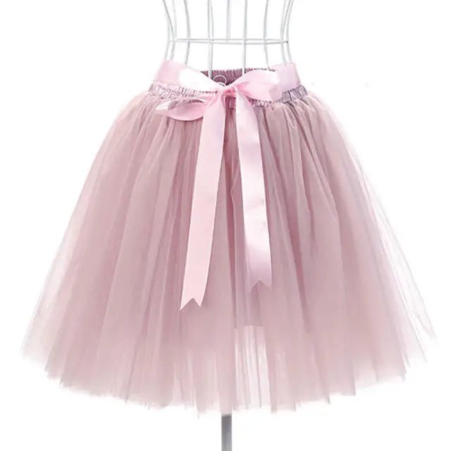 Traditional Tulle Tutu Skirts with Silk Ribbon in Various Colors - Cosparty