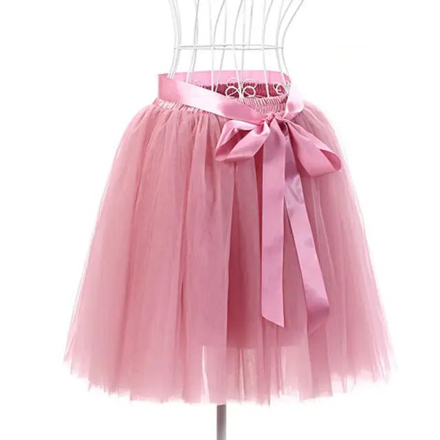 Traditional Tulle Tutu Skirts with Silk Ribbon in Various Colors - Cosparty