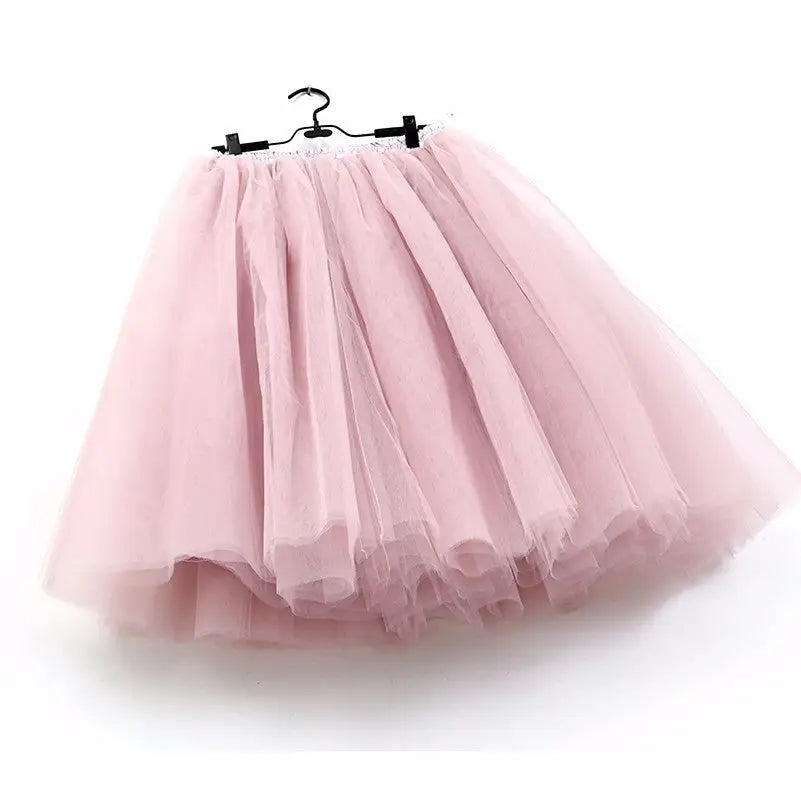 Traditional Tulle Tutu Skirts with Silk Ribbon in Various Colors - Skirts