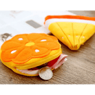 Tropical Fruit Coin Bags with Embroidery and Secure Zipper - Cosparty