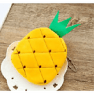 Tropical Fruit Coin Bags with Embroidery and Secure Zipper - Cosparty