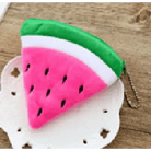 Tropical Fruit Coin Bags with Embroidery and Secure Zipper - Cosparty