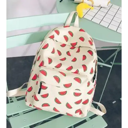 Tropical Pineapple Print Backpack for Kawaii Gear - backpack