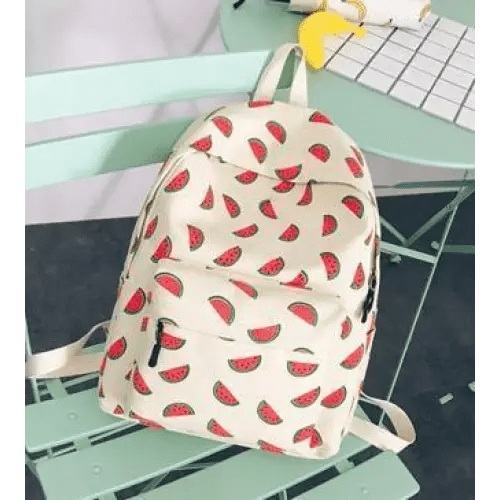 Tropical Pineapple Print Backpack for Kawaii Gear - Cosparty