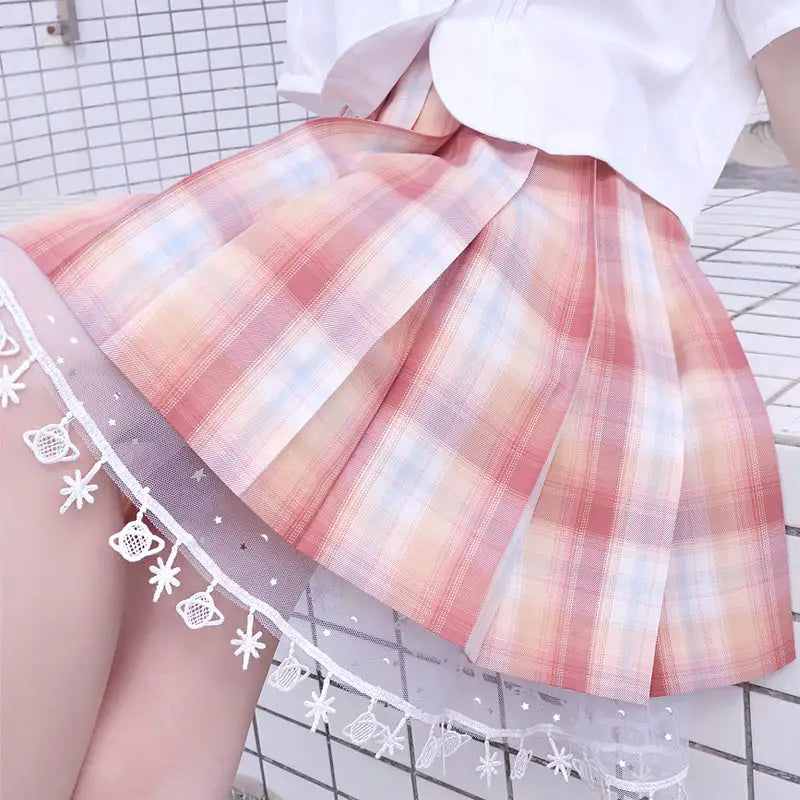 Tulle and Lace Petticoat for a Luxurious Skirt Look - White Threading / 48cm - sweater