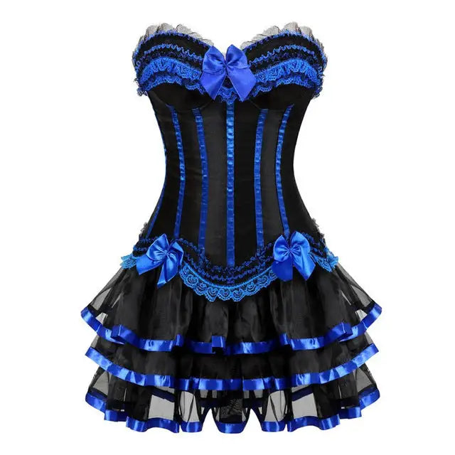 Tummy-Slimming Corset for a Beautiful Hourglass Figure - Blue / S - Shirt