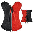 Tummy-Slimming Corset for a Beautiful Hourglass Figure - Split Red / Black / S - Shirt