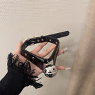 Tuxedo Bell Collar in Vegan Leather for a Playful Look - Cosparty