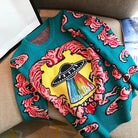 UFO Spaceship Inspired Knitted Crewneck Sweatshirt - Cosparty