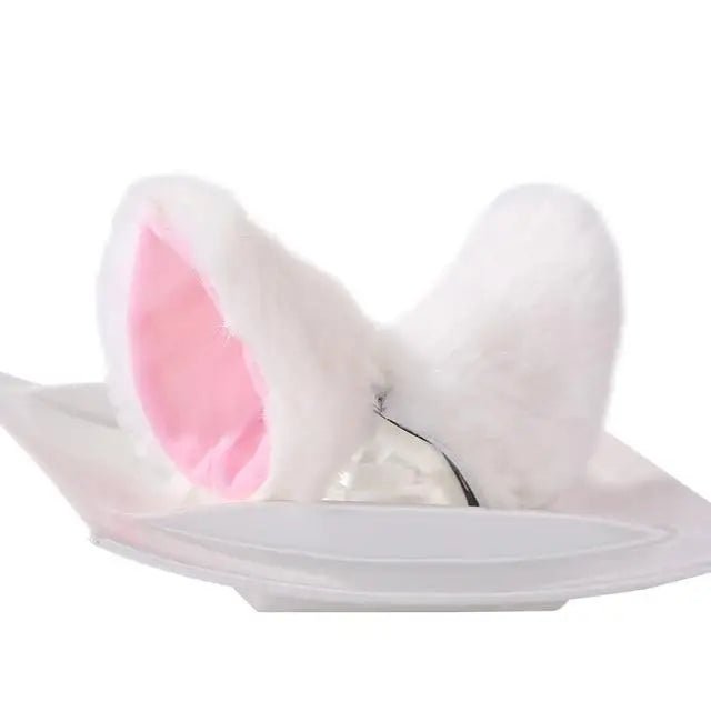 Ultra Plush Kawaii Neko or Fox Ears for Petplay Fun - Cosparty