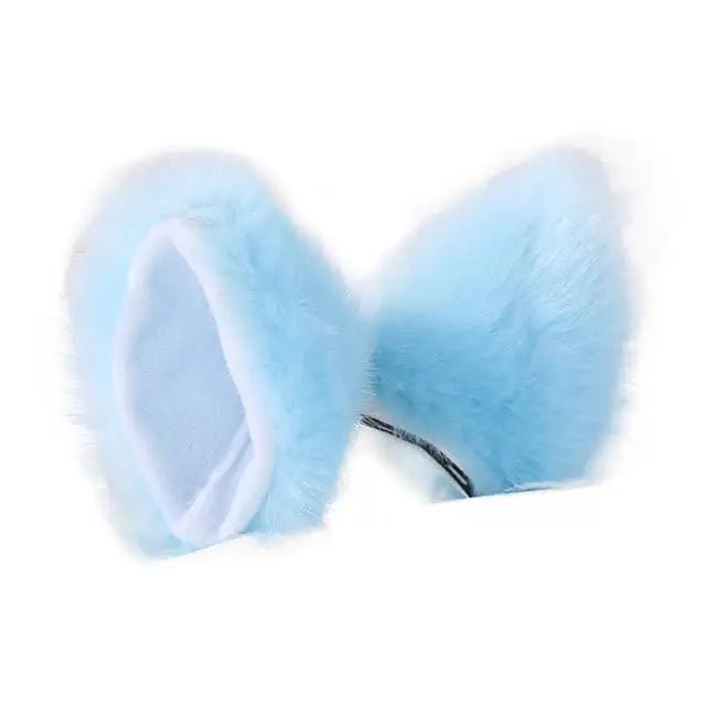 Ultra Plush Kawaii Neko or Fox Ears for Petplay Fun - Cosparty