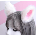 White Furry Soft Neko Ears Clip In Cat Ears Fox Ears Petplay Kink Fetish Furries