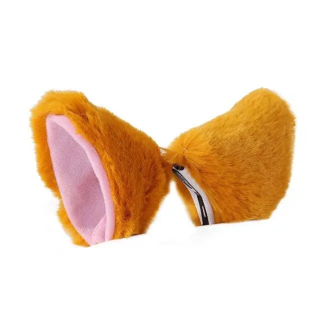 Ultra Plush Kawaii Neko or Fox Ears for Petplay Fun - Cosparty