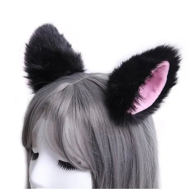 Ultra Plush Kawaii Neko or Fox Ears for Petplay Fun - Cosparty