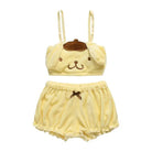 Ultra Plush Pompompurin Inspired Lingerie Set with Cute Tops Length - underwear