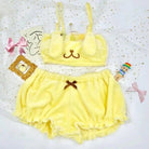 Ultra Plush Pompompurin Inspired Lingerie Set with Cute Tops Length - Cosparty