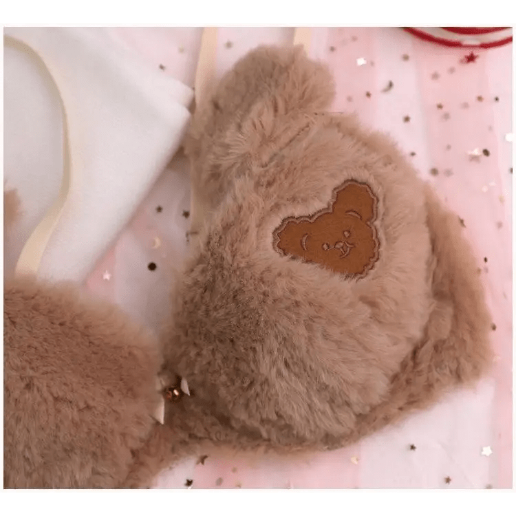 Ultra Plush Teddy Bear Lingerie Set for Cozy Nights - Cosparty