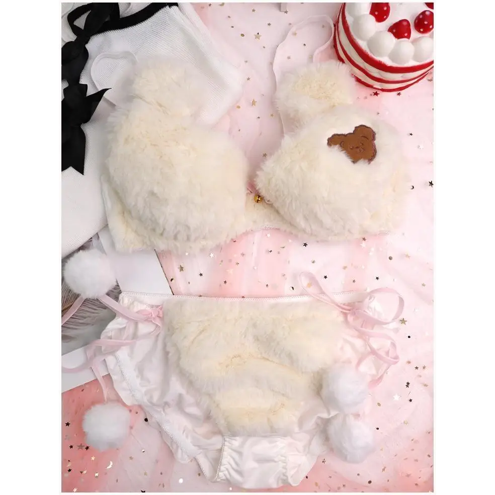 Ultra Plush Teddy Bear Lingerie Set for Cozy Nights - lingerie set