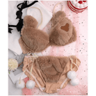 Ultra Plush Teddy Bear Lingerie Set for Cozy Nights - Cosparty