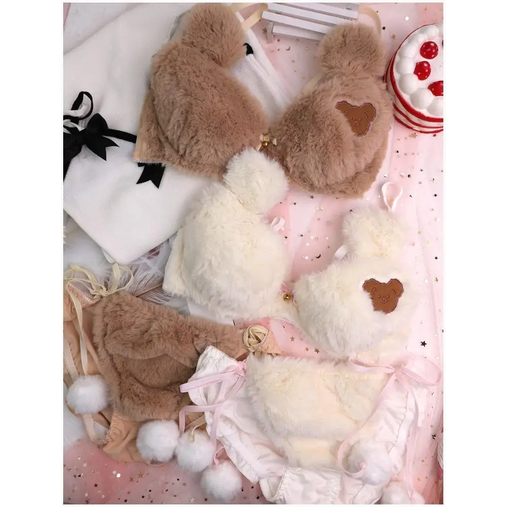 Ultra Plush Teddy Bear Lingerie Set for Cozy Nights - lingerie set