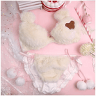 Ultra Plush Teddy Bear Lingerie Set for Cozy Nights - Cosparty
