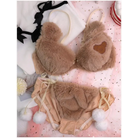 Ultra Plush Teddy Bear Lingerie Set for Cozy Nights - lingerie set