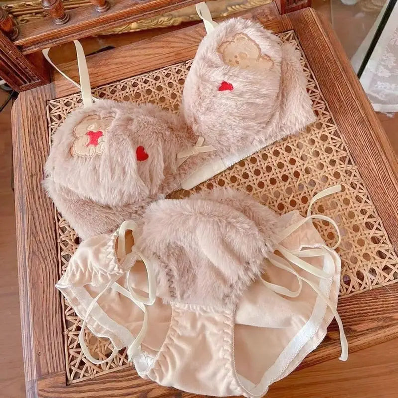 Ultra Plush Teddy Bear Lingerie Set for Cuties - lingerie set