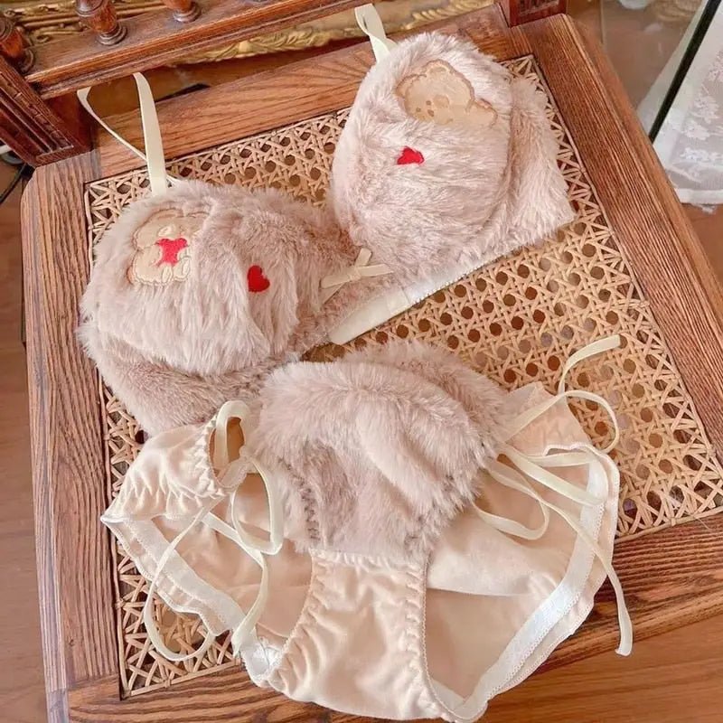 Ultra Plush Teddy Bear Lingerie Set for Cuties - Cosparty