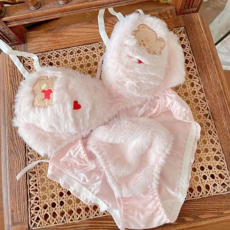 Ultra Plush Teddy Bear Lingerie Set for Cuties - Cosparty