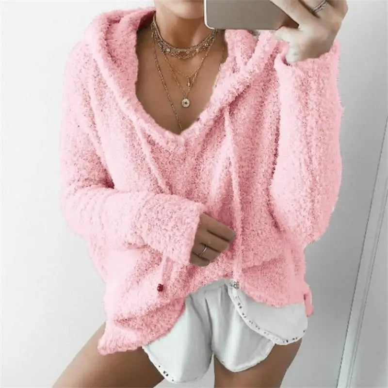 Ultra-Soft Furry Hoodie for Cozy Comfort - hoodie