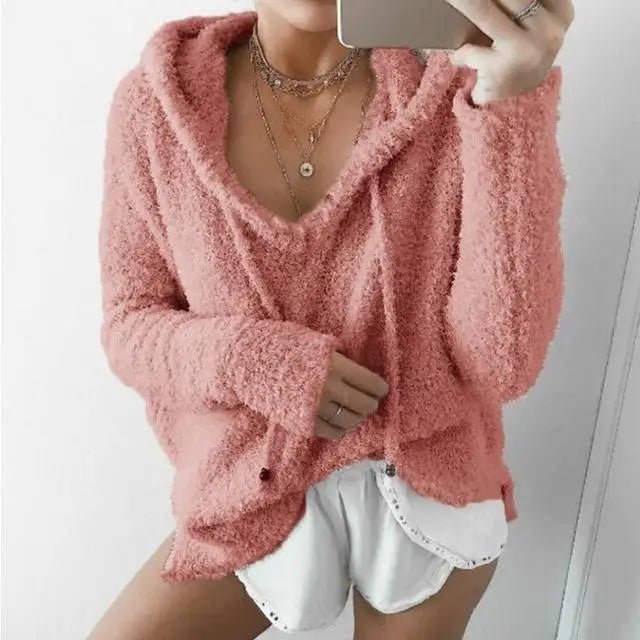 Ultra - Soft Furry Hoodie for Cozy Comfort - Cosparty