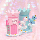 Unicorn Castle Pen Holder in Light Blue or Pink - pen holder