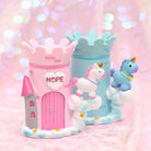 Unicorn Castle Pen Holder in Light Blue or Pink - Cosparty