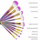 Unicorn Inspired Mermaid Fin Makeup Brushes - beauty