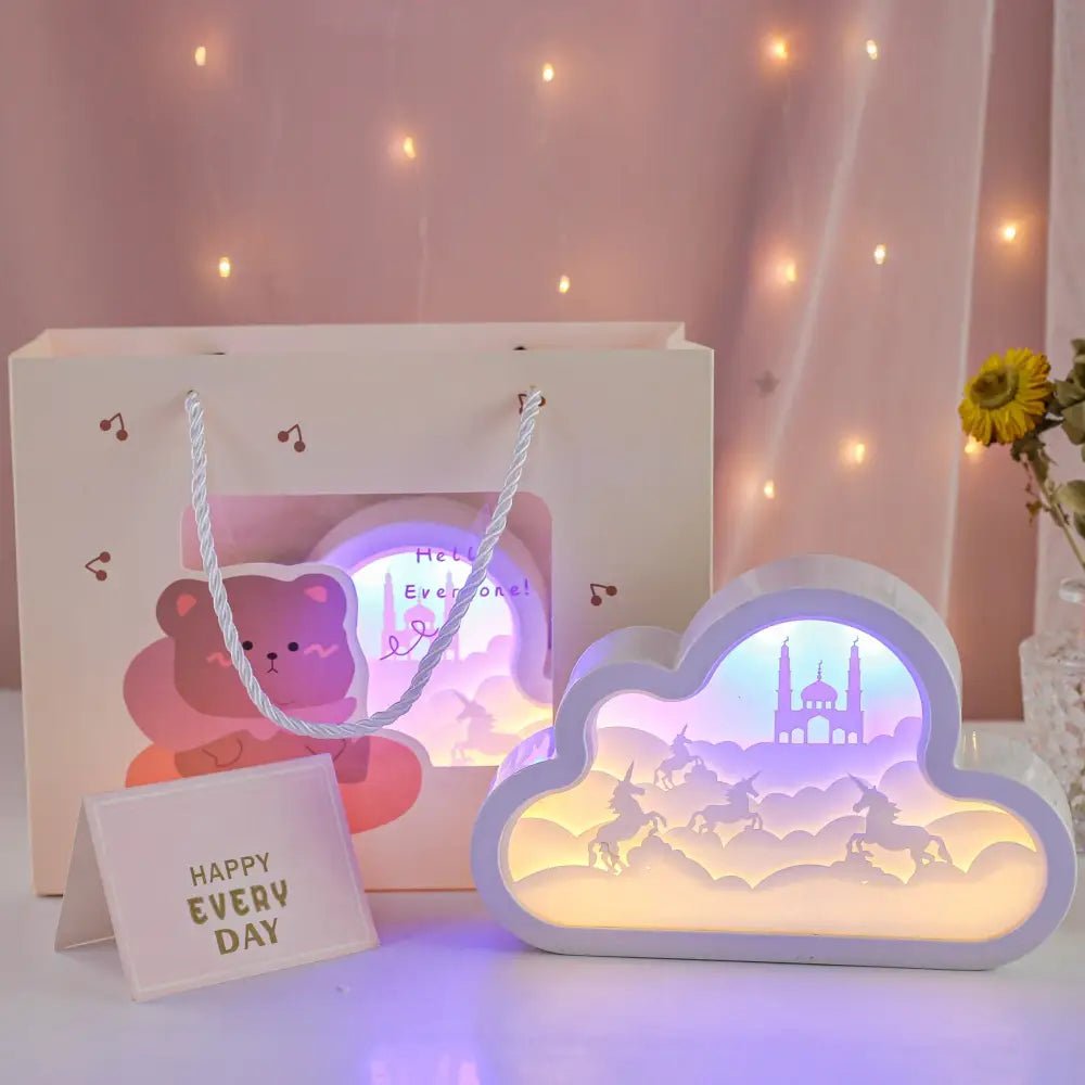 Unicorn Kingdom Night Light for Kawaii Bedroom Decor - Cosparty
