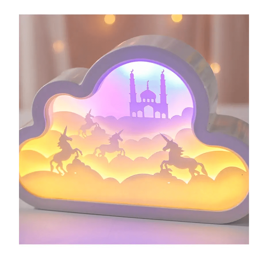 Unicorn Kingdom Night Light for Kawaii Bedroom Decor - Cosparty