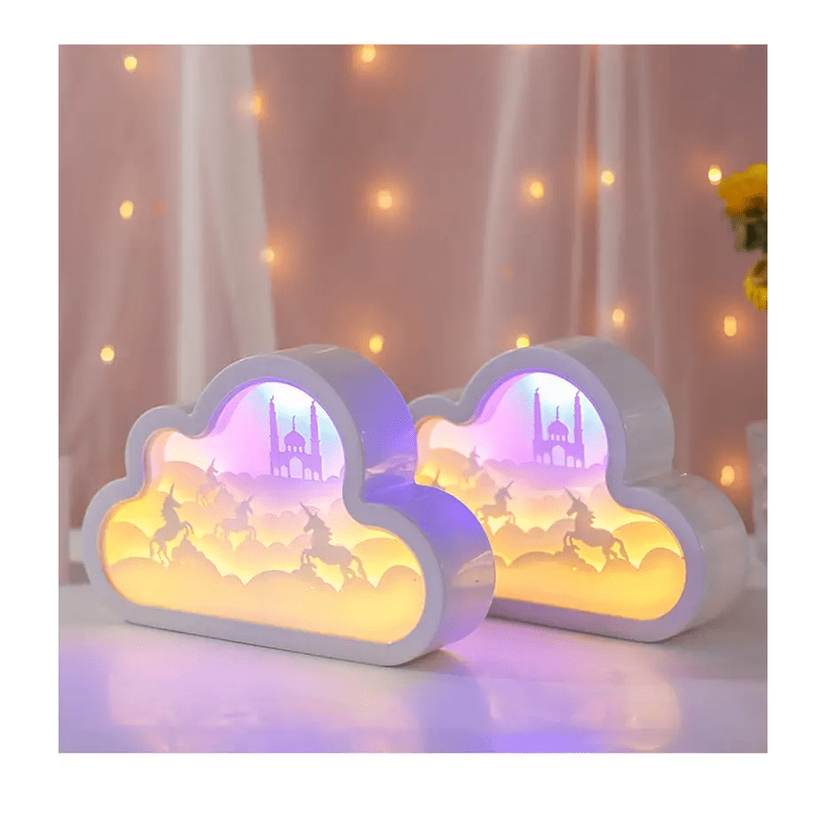 Unicorn Kingdom Night Light for Kawaii Bedroom Decor - Cosparty
