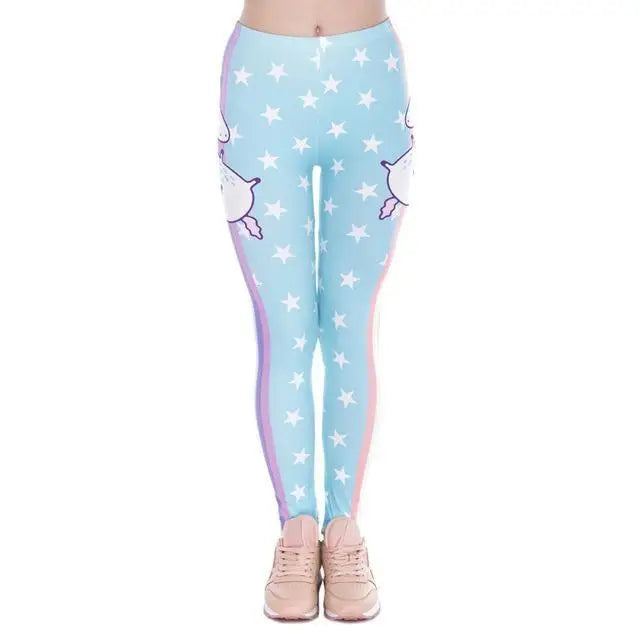 Unicorn Leggings in Pastel Designs for Playful Comfort - leggings