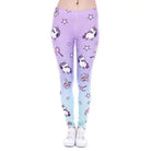 White Purple Unicorn Leggings Yoga Pant Cute Kawaii