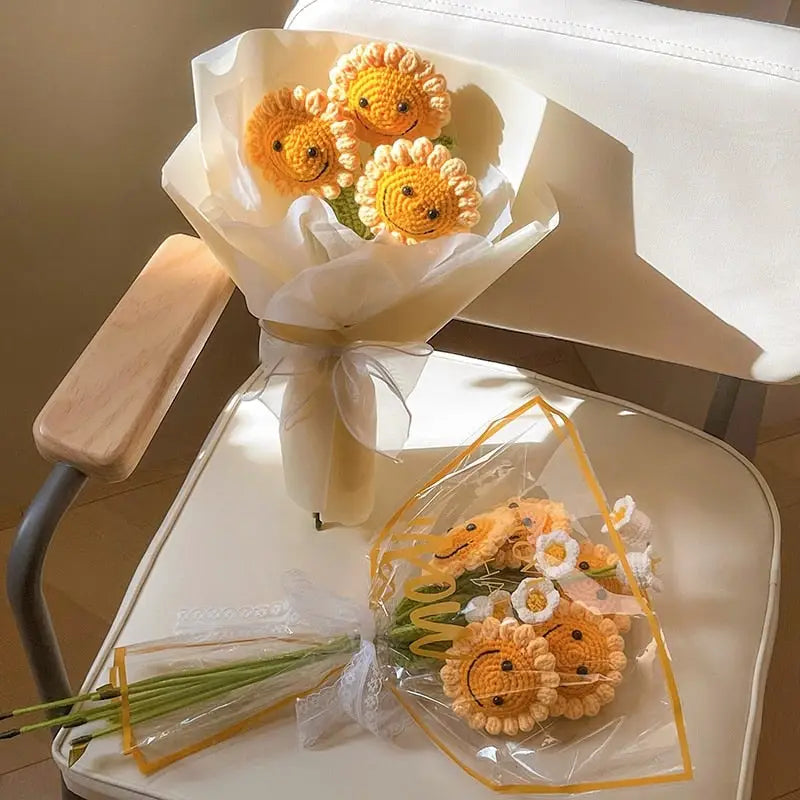 Unique Hand-Crocheted Flowers for Home and Special Events - flowers