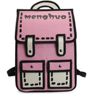 Unique Retro Cartoon Design Backpack in Bold Colors - Cosparty