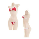 Valentine Inspired Heart Bikini in Red and White - shirt