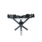 Vegan Leather Garter Belt with Rose Petals and Metal Spikes - Cosparty