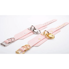 Vegan Leather Heart Locket Choker Necklace in Gold or Silver - Cosparty