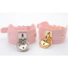 Vegan Leather Heart Locket Choker Necklace in Gold or Silver - Cosparty